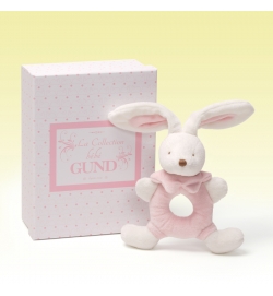 Gund La be' be' 柔軟的粉色小兔搖鈴